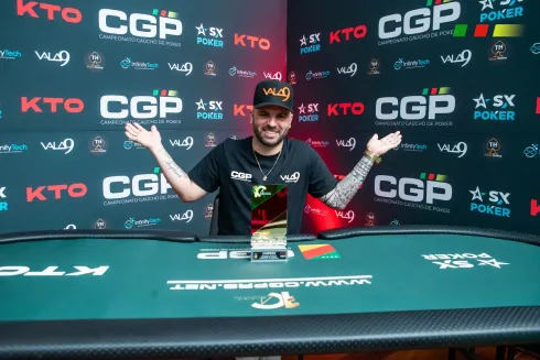 Cleiton Rios, campeão do PLO5 Turbo KO do CGP Gramado
