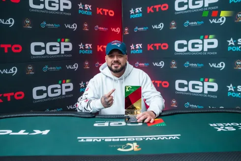 Fabiano Tunes, campeão do High Roller One Day do CGP Gramado
