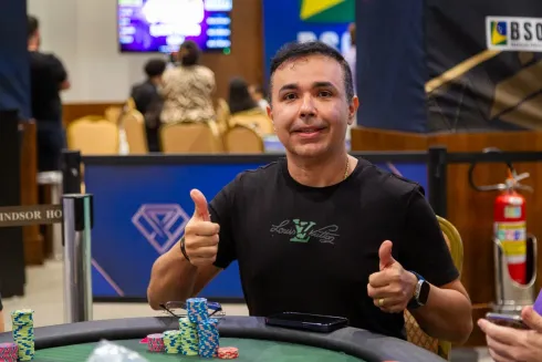 José Carlos Barbosa figurou no topo do chip count
