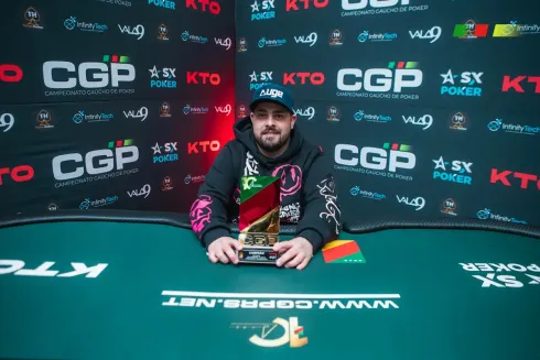 Lucas Caldart, campeão do High Roller Finale do CGP Gramado
