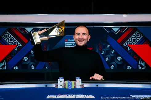 Mikalai Vaskaboinikau, campeão do Super High Roller do EPT Chipre
