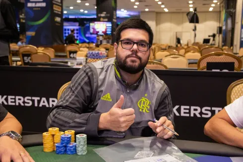 Bruno Nunes figurou no topo do chip count
