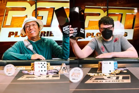 James Chen e Isaac Haxton subiram ao lugar mais alto do pódio (Foto: PokerGO)
