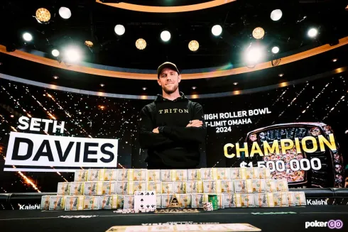 Seth Davies, campeão do Super High Roller Bowl PLO (Foto: PokerGO)
