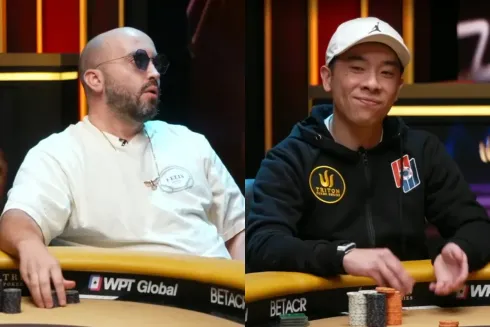 Bryn Kenney precisou achar outs pra seguir no valioso torneio (Imagem: Triton Poker/Youtube)
