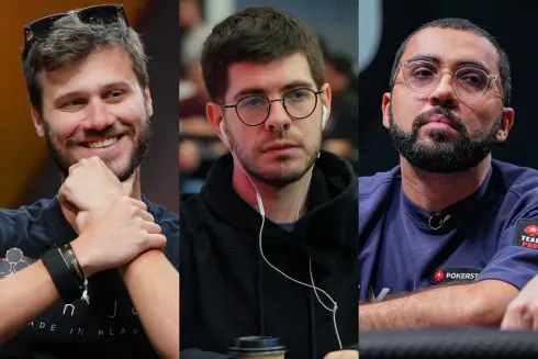 Kelvin Kerber, Thiago Crema e Rafael Moraes se enfrentaram no Super High Roller
