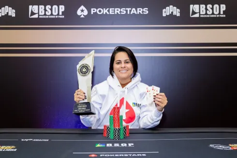 Priscila Martins, campeã do Ladies 1-Day High Roller do BSOP Millions
