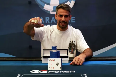 Lautaro Guerra, campeão do PLO Super High Roller da WSOP Paradise (Foto: Reprodução/X @WSOP)
