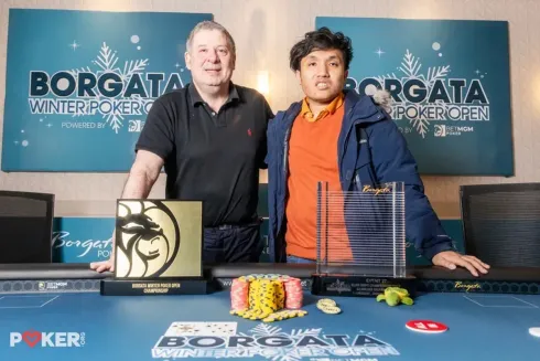 Joseph Neiman e Nguyen Le, os campeões do Main Event do Borgata Winter Poker Open (Foto: Poker.Org)
