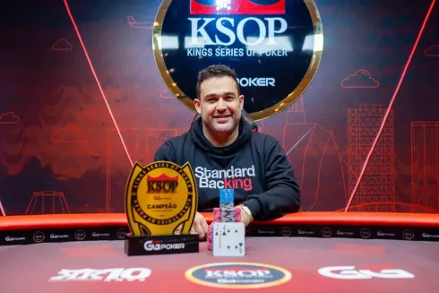 Rafael Loiola, campeão do HR Light do KSOP GGPoker Rio (Foto: KSOP)
