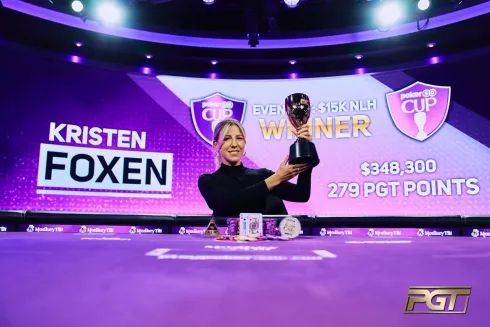 Kristen Foxen, campeã do Evento #7 da PokerGO Cup (Foto: PokerGO)
