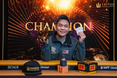 Tuck Wai Foo, campeão do Evento 2 da Triton Jeju (Foto: Triton Poker)
