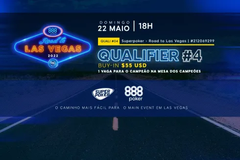 É hoje! Domingo traz nova oportunidade no Road to Las Vegas do 888poker