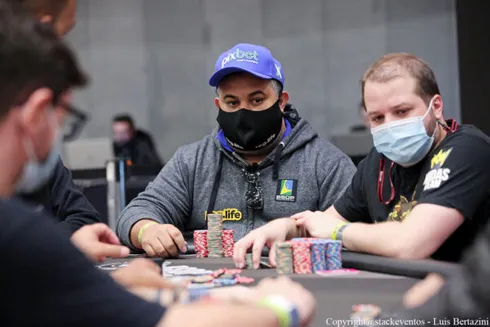 Alen Fillipi caiu de forma traumática no Main Event do BSOP Millions
