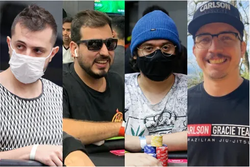 Ricardo Rocha, Yuri Gama, Fernando Neri e Pablo Wesley forraram bem na WSOPC Series
