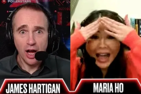 James Hartigan e Maria Ho ficaram malucos com a jogada
