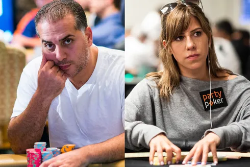 Chris Limo (foto: WPT) eliminou Kristen Bicknell (foto: PokerStars) com requintes de crueldade
