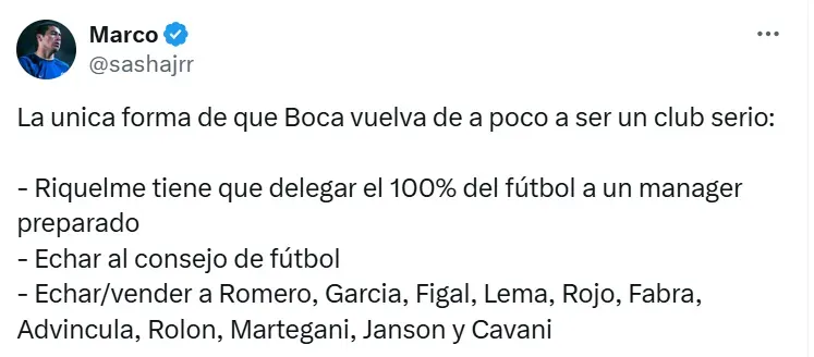 Hinchas de Boca Juniors piden salida de Luis Advíncula. (Foto: Captura X)
