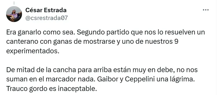 Hinchas de Alianza enojados con Ceppelini. (Foto: Captura X)