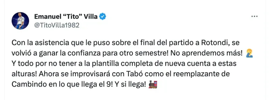 Tito Villa | Twitter