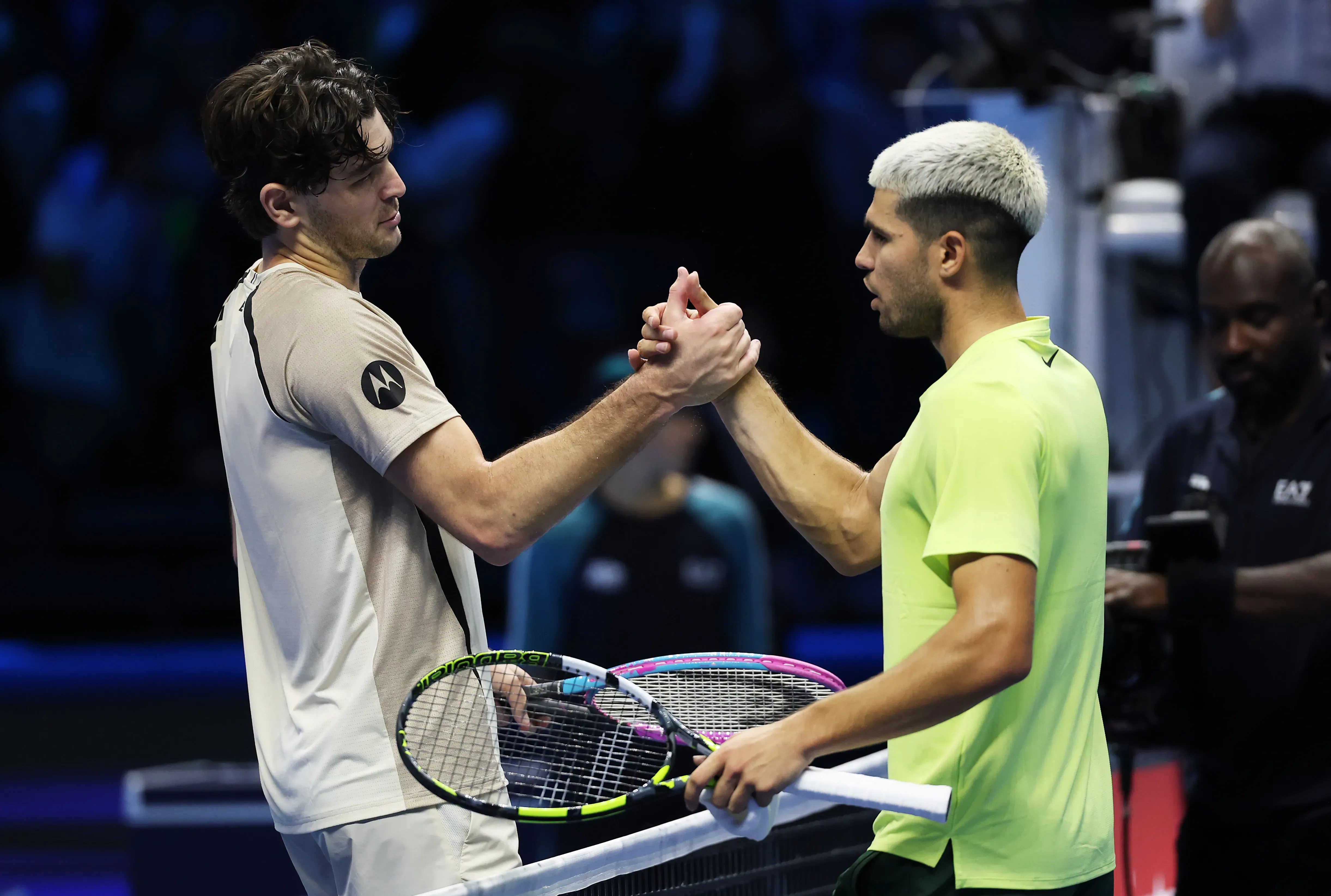 Carlos Alcaraz le ganó un partidazo a Taylor Fritz.  (Photo by Clive Brunskill/Getty Images)