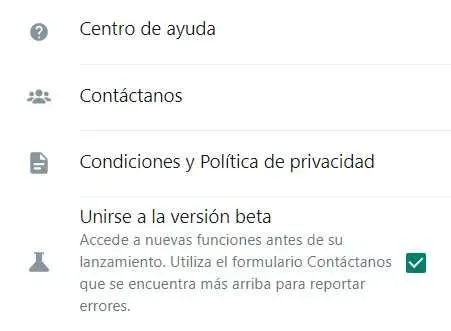Así puedes marcar para usar la versión Beta de WhatsApp Web