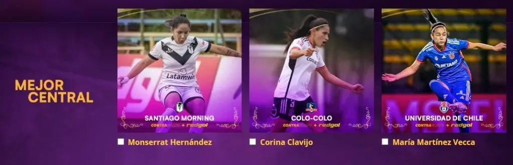 Las candidatas a Mejor Central 2023.