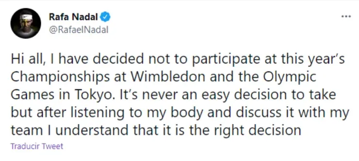 Tweets by @RafaelNadal
