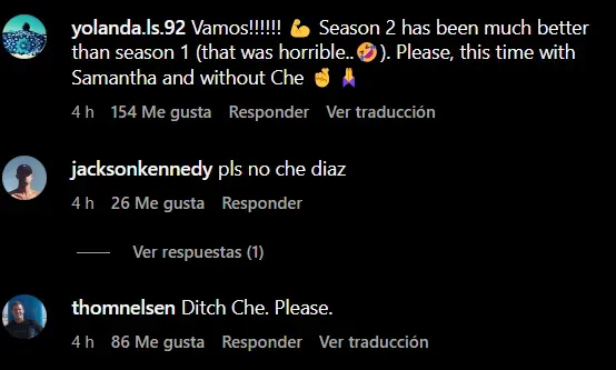 En redes sociales la gente pide la eliminación del personaje Che Diaz.