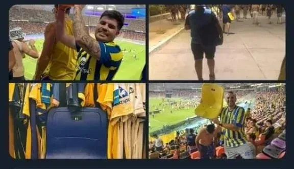 Algunas de las imágenes que compartieron hinchas de Central, llevándose butacas del estadio como si nada.