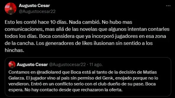 El motivo de Boca. (Captura)