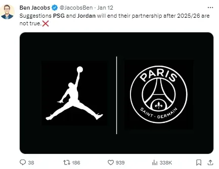 Psg sponsors outlet jordan