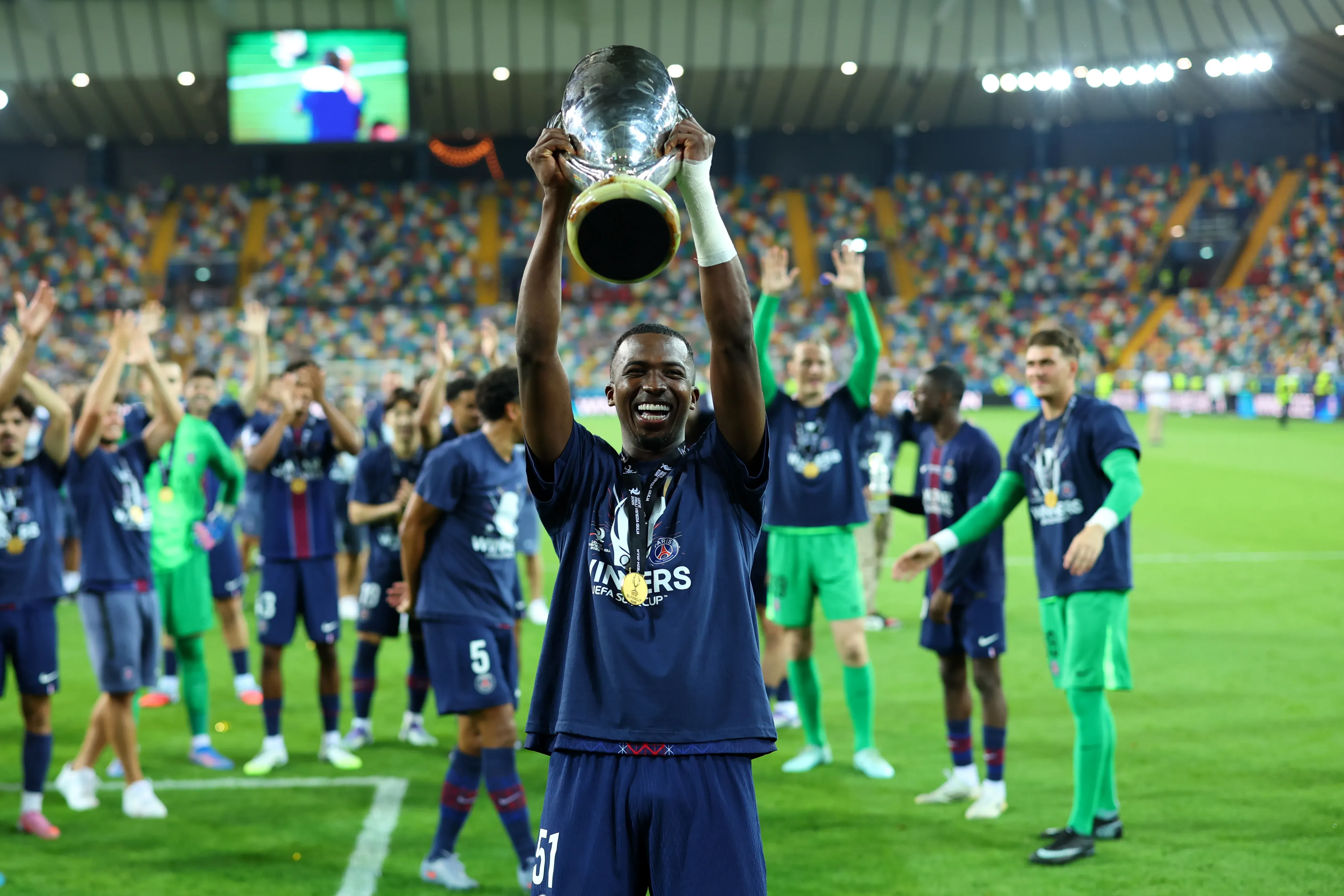 William Pacho lleva más de cinco títulos con el PSG. Foto: Getty