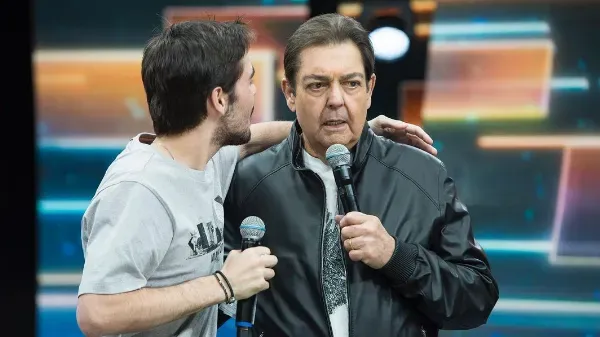 Faustão com João Silva no programa da Band. Foto: Reprodução/Instagram oficial de João Silva