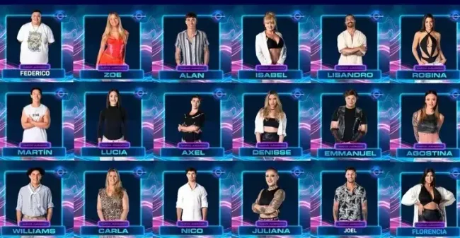 Los participantes de Gran Hermano Argentina 2023.