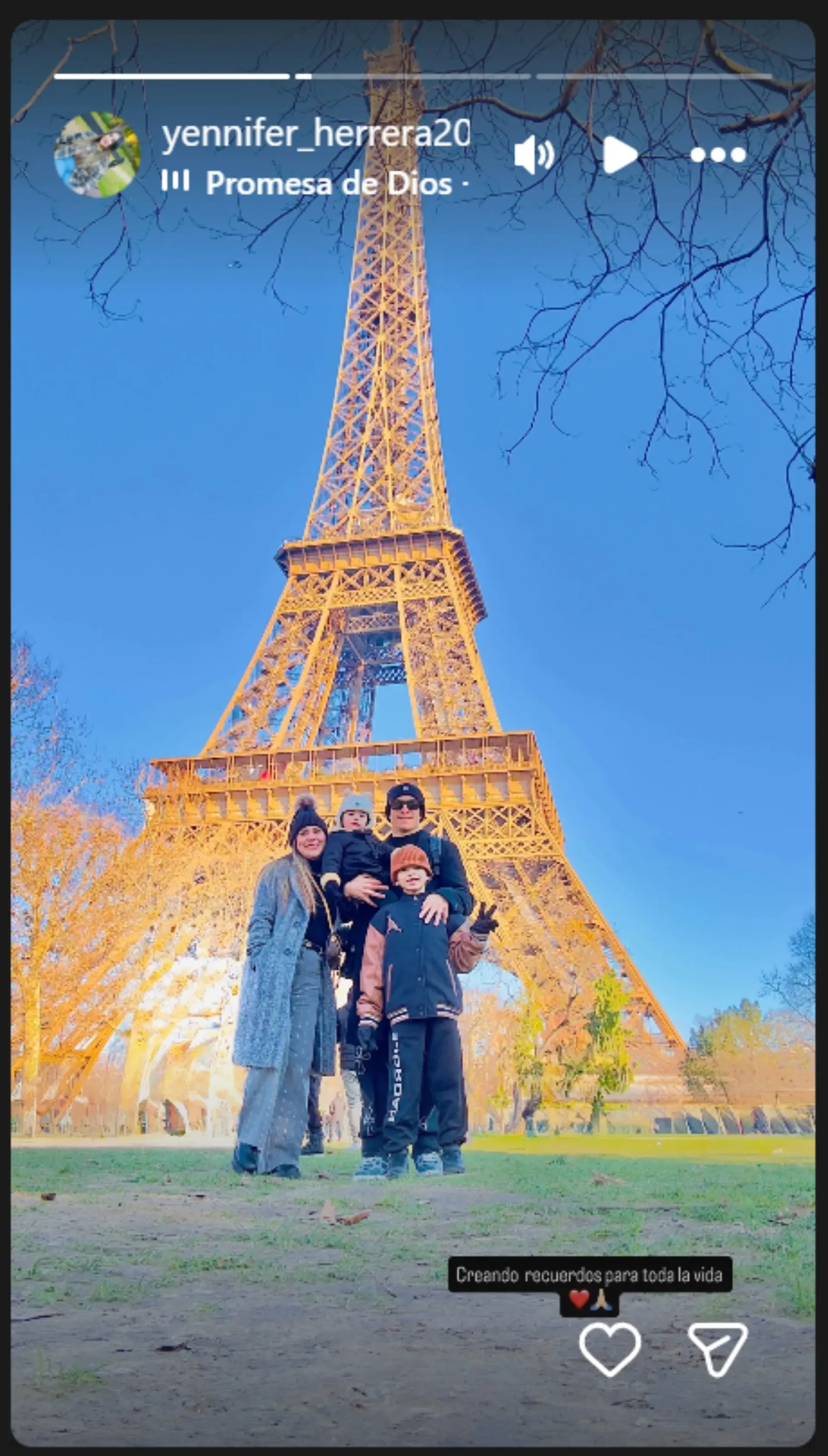 La publicación de la esposa de Luis Paradela. (Foto: Instagram)