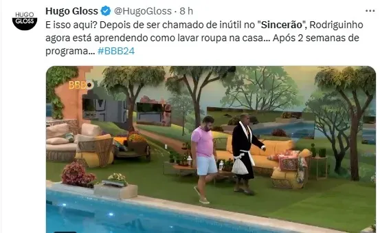 Rodriguinho após o Sincerão