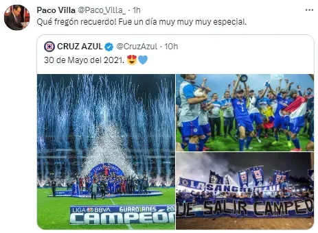 Paco Villa recordó la novena. (@Paco_Villa)