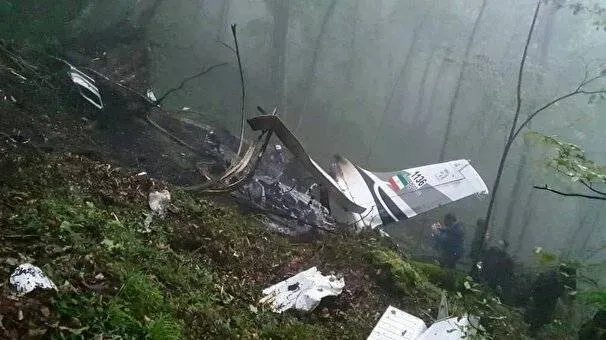 Restos del helicóptero accidentado.. Foto: Imago.
