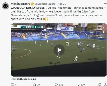 Promotion to Serie A is in the balance