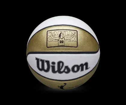 One of Caitlin Clark’s signature Wilson basketballs