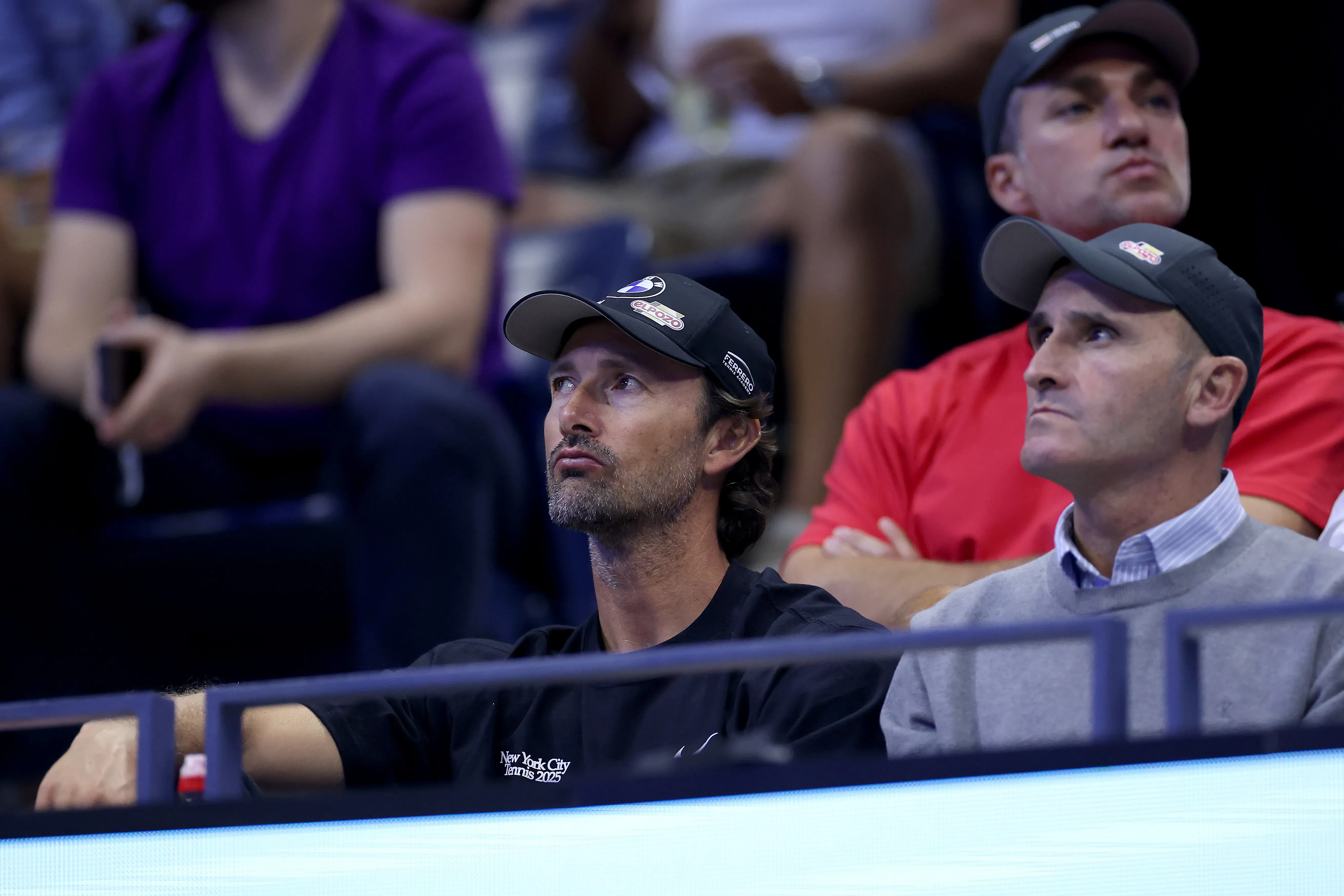Juan Carlos Ferrero sigue de cerca a Alcaraz en el último US Open. (Foto: Getty).