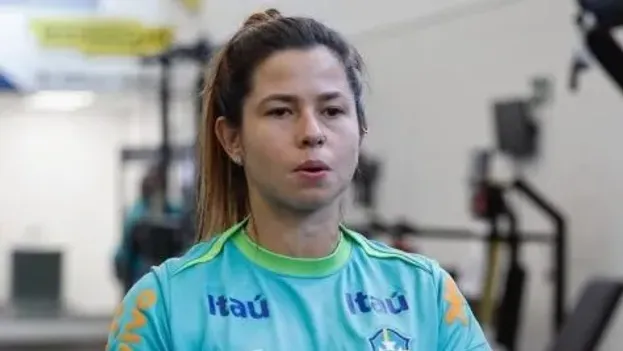 Fê Palermo, lateral do Palmeiras foi convocada para os amistosos de abril da Seleção Brasileira. Foto: Rafael Ribeiro/CBF