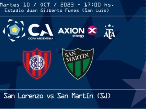 Venta de entradas para el cruce por Copa Argentina ante San Martín de San Juan