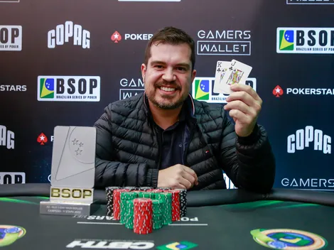 Marcus Borges domina mesa final e crava 1-Day High Roller do BSOP São Paulo