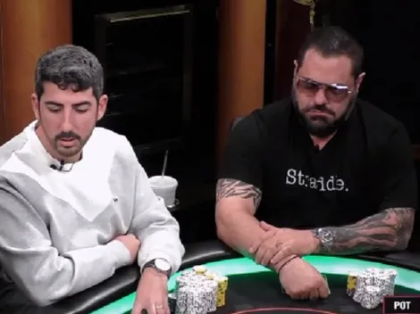 Flop da maldade gera all in triplo e pote de 400 bbs no Hustler Casino Live