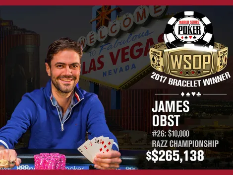 WSOP: James Obst vence Evento #16 (Razz Championship) e conquista seu primeiro bracelete