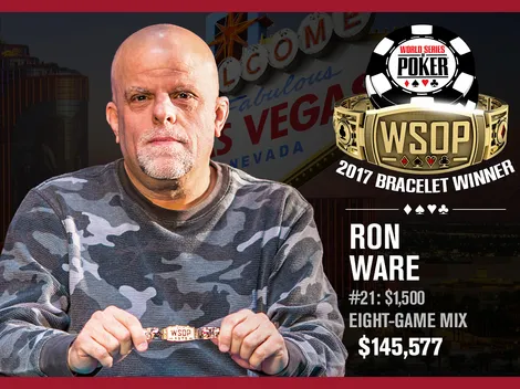 WSOP: Ron Ware vence Evento #21 (8-Game) e leva seu primeiro bracelete da série