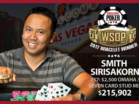 Jogador recreativo, Smith Sirisakorn supera favoritos e vence o Evento #57 da WSOP