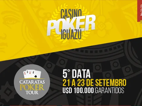 Quinta etapa do Cataratas Poker Tour chega com US$ 100 mil garantidos e satélites no Casino Iguazú